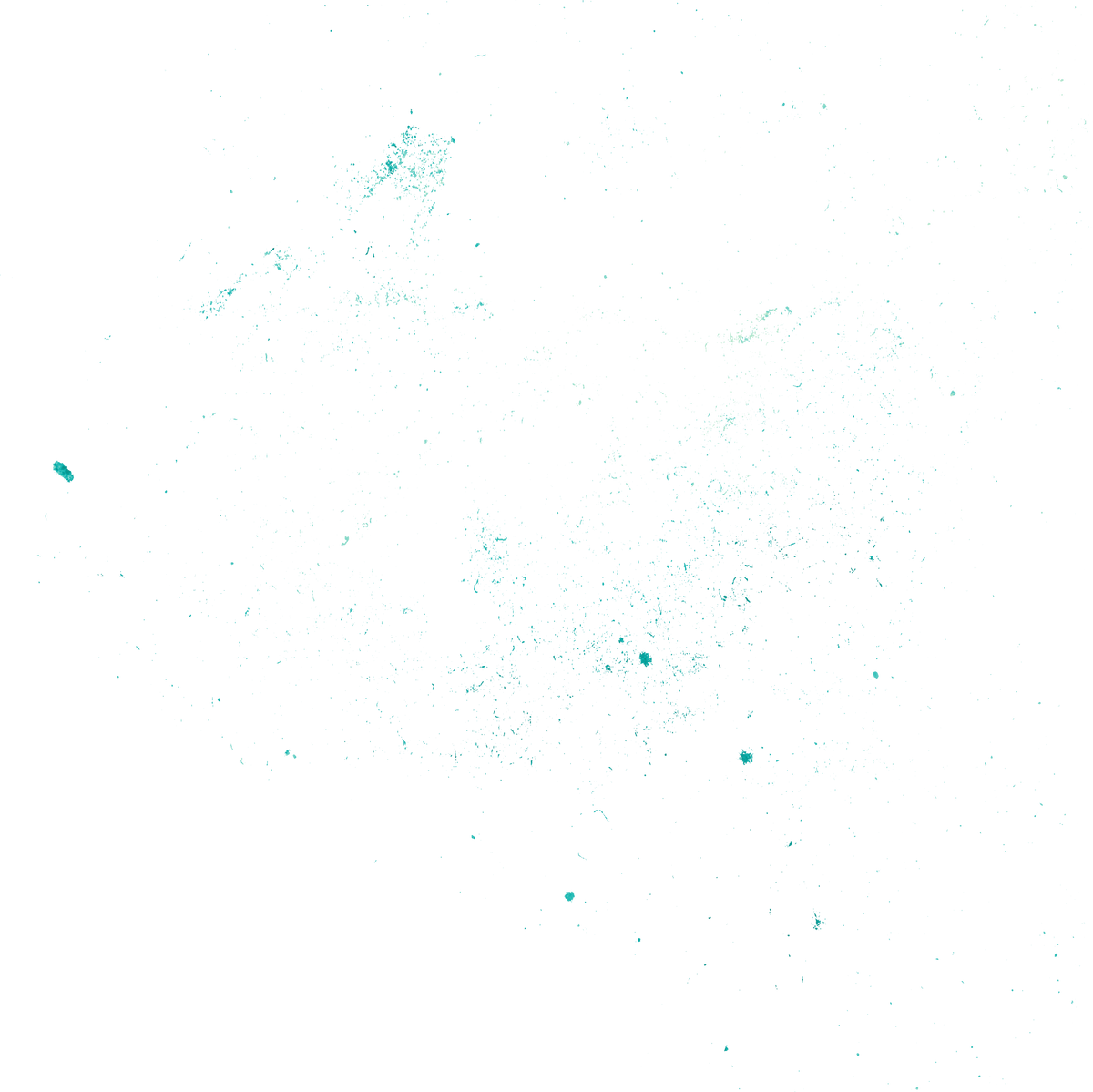 Neon Teal Metallic Grunge Texture Overlay