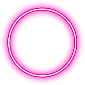 Round Neon Frame 